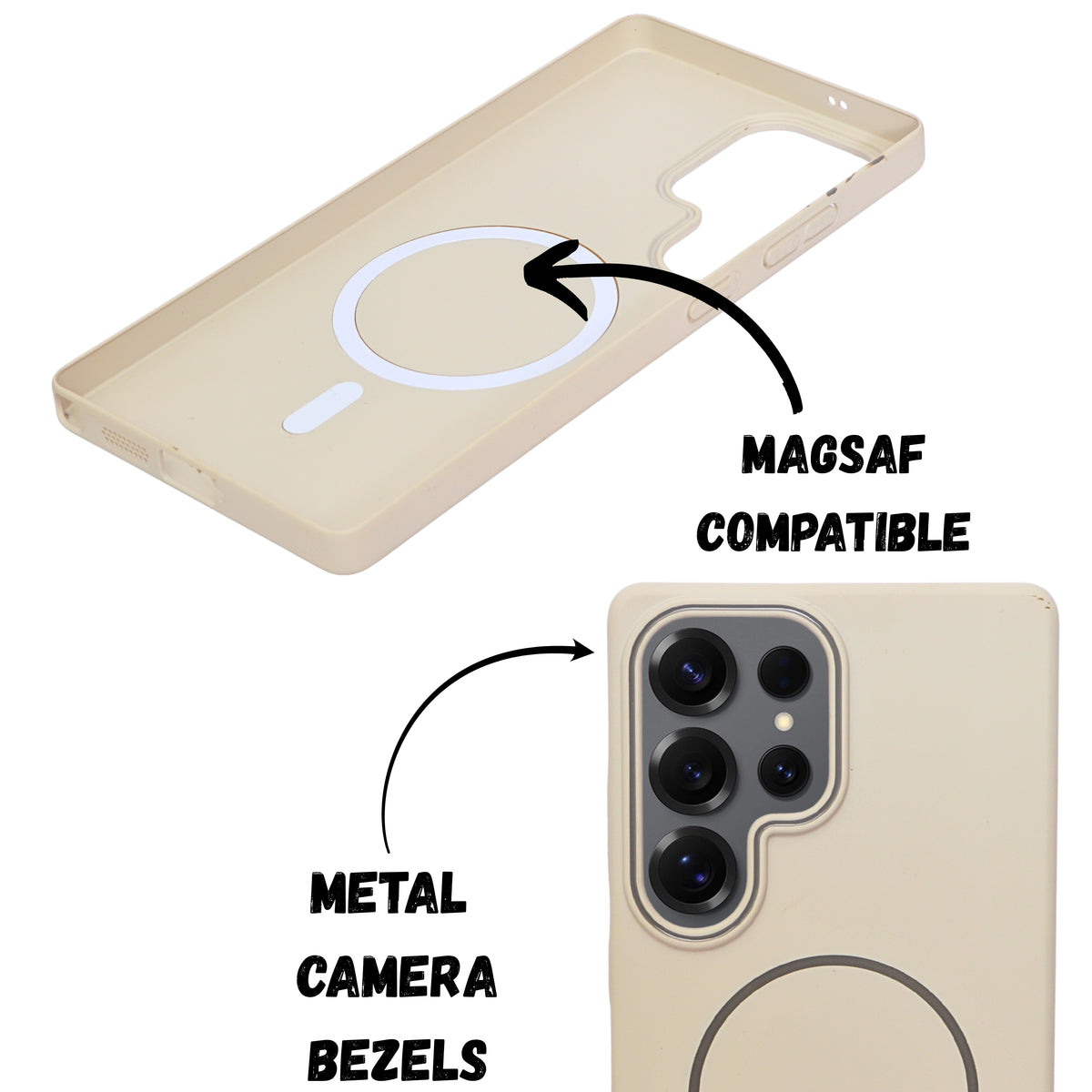 Magsafe Compatible Hard Plastic Phone Case for Samsung S25 Ultra