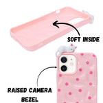 3D Cartoon Character with Polka Dots Soft Phone Case for iPhone 12/ 12 Pro