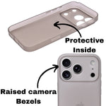 Frosted Matte Finish Slim Translucent Phone Case for iPhone 17 Pro