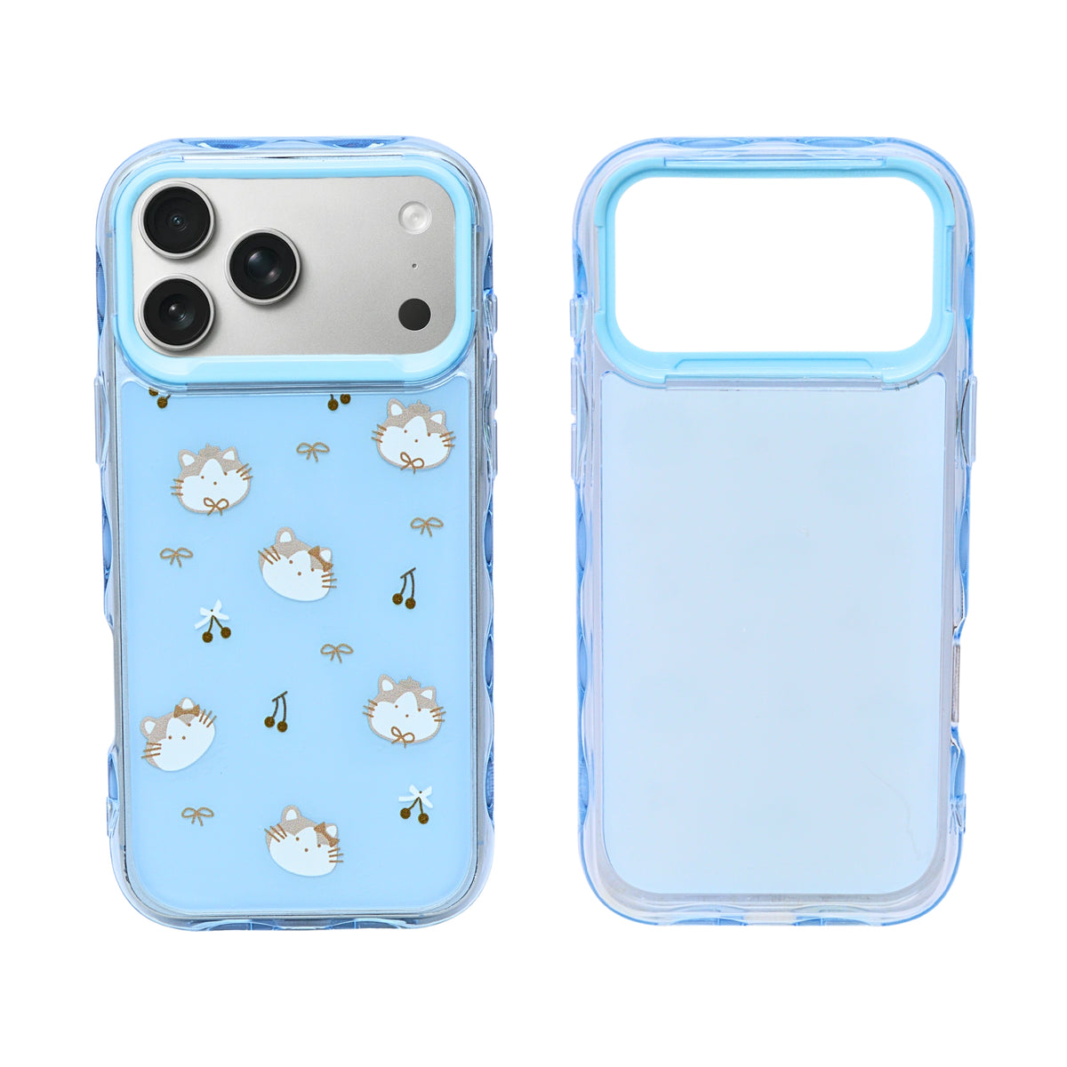 Cute Transparent Wavy Edge Phone Case for iPhone 17 Pro Max