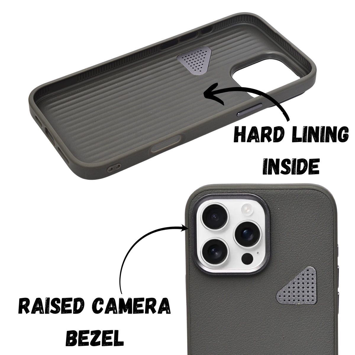 Premium Leather Heat Dissipation Protective Case for iPhone 16 Pro Max