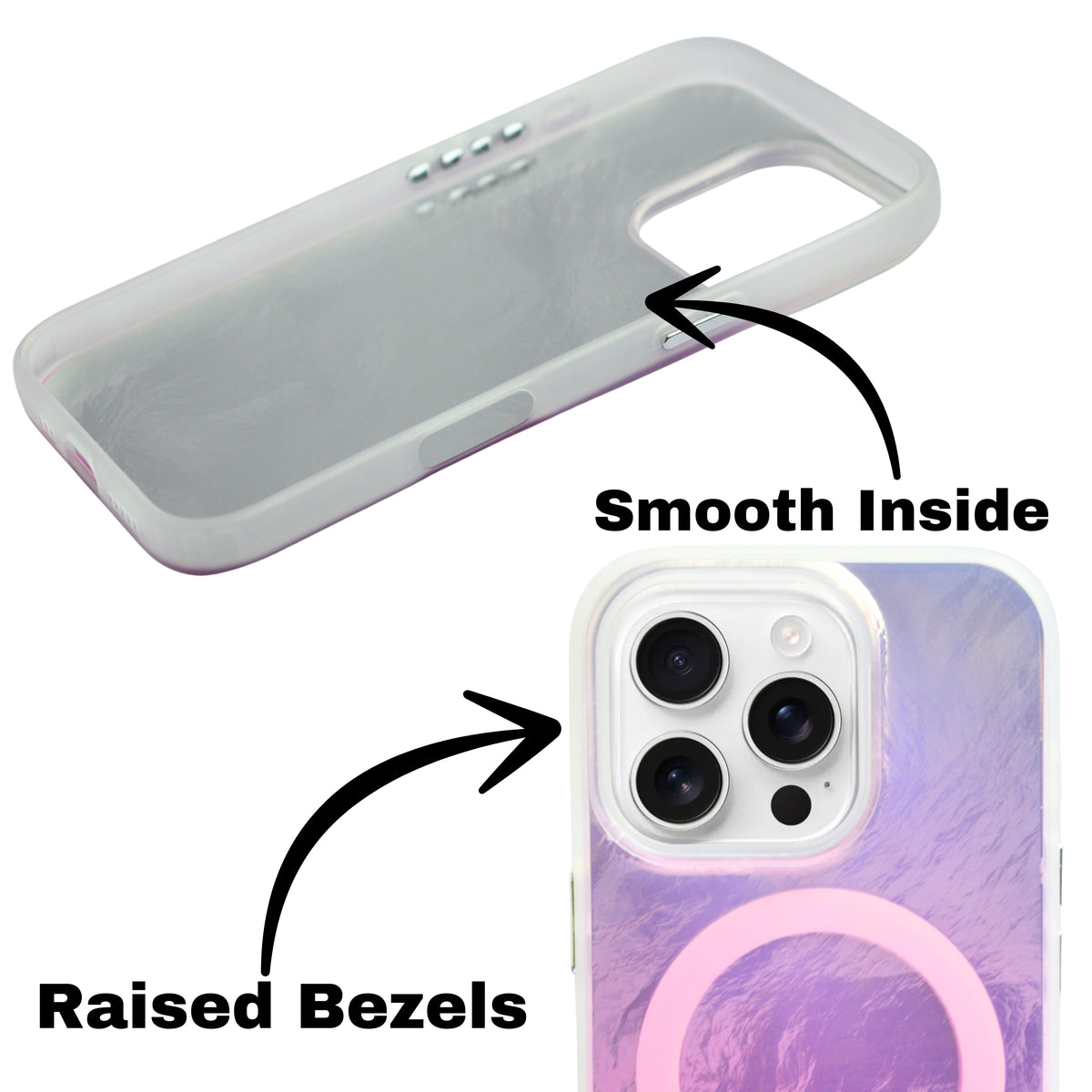 Iridescent MagSafe Compatible Gradient Phone Case For iPhone 16 Pro Max
