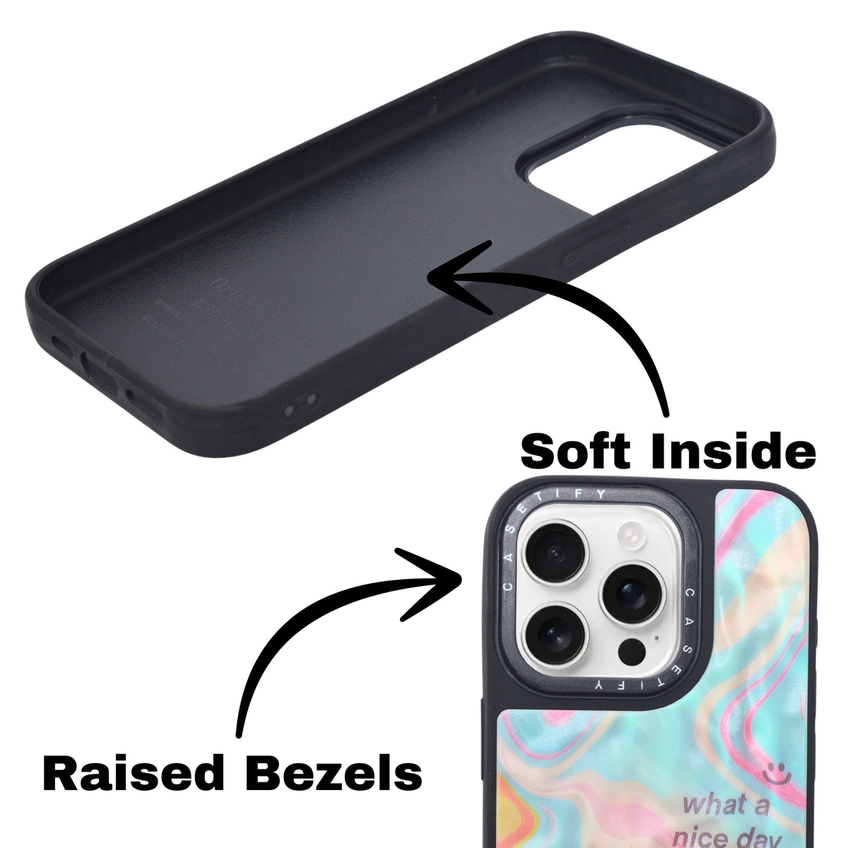 Marble Glossy Abstract Protective Phone Case For iPhone 15 Pro Max