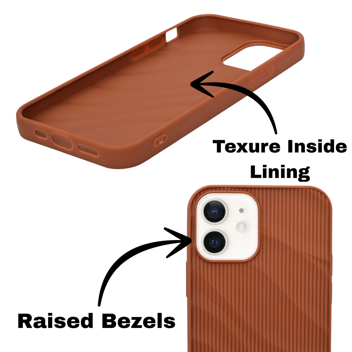 Soft Silicone Wave Texture Phone Case For iPhone 12 / 12 Pro
