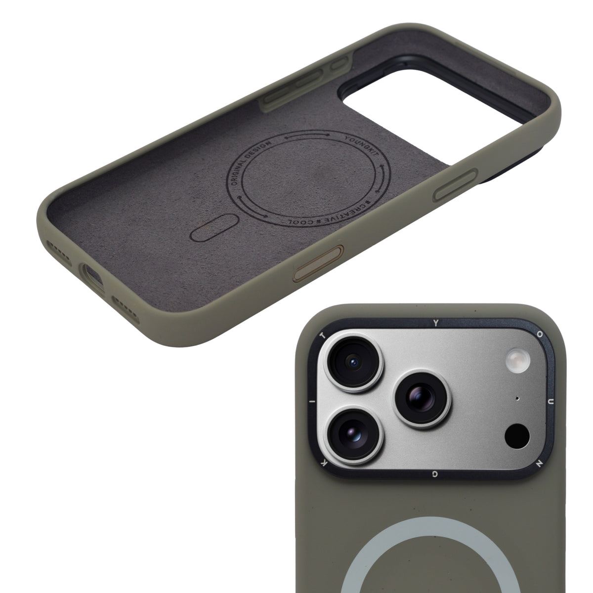 Silicone Matte Finish MagSafe Compatible Phone Case for iPhone 17 Pro