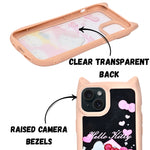 Cute Cartoon Phone Case with Cat Ears For iPhone 14Plus/15 Plus