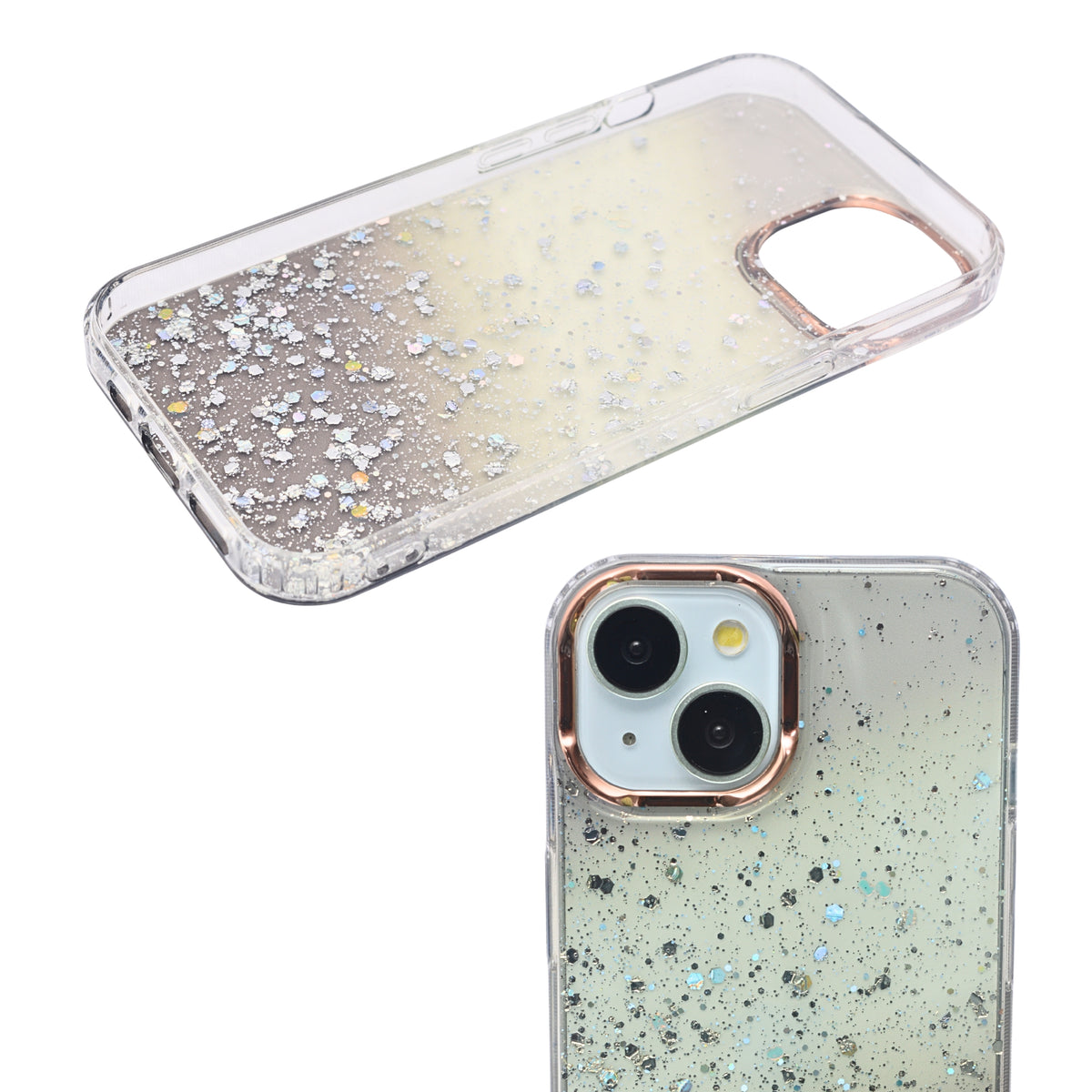 Shimmer Gradient Glitter Phone Case for iPhone 15