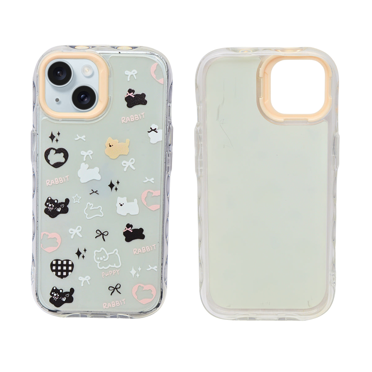 Cute Transparent Wavy Edge Phone Case for iPhone 13/ 14