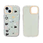 Cute Transparent Wavy Edge Phone Case for iPhone 13/ 14