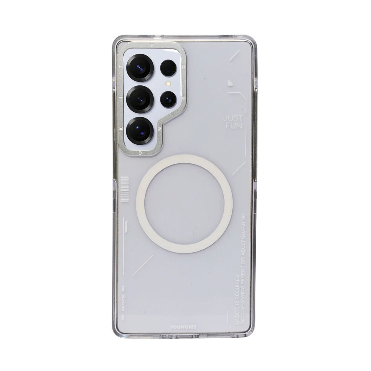 Just Fun Transparent Magsafe Protective Phone Case for Samsung S25 Ultra