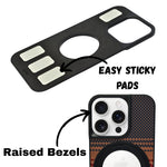 Metallic Camera Protector Back Frame with 360° Rotatable Kickstand Phone Case for iPhone 16 Pro