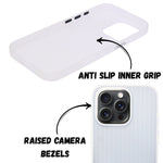 Hard Protective Striped Matte Finish Case for iPhone 16 Pro Max