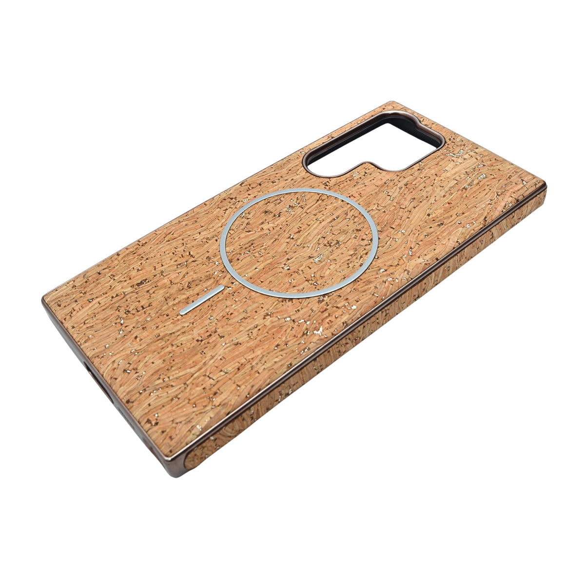 Cork Texture Printed MagSafe Compatible Phone Case for Samsung Galaxy S23 Ultra