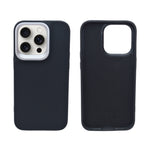Classic Leather Textured with Metal Camera Ring Phone Case For iPhone 14 Pro