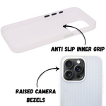 Hard Protective Striped Matte Finish Case for iPhone 14 Pro Max