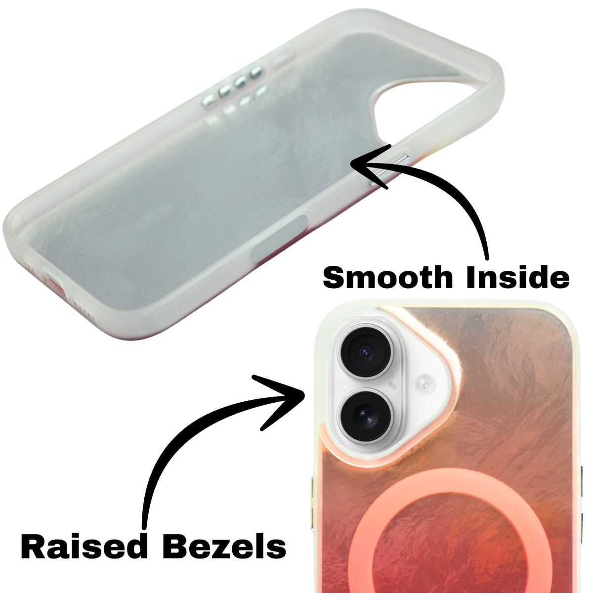 Iridescent MagSafe Compatible Gradient Phone Case For iPhone 16 Plus