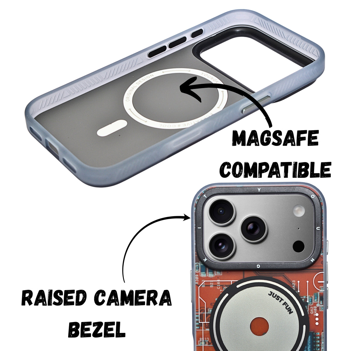 Retro Circuit Board Tech-Inspired Shockproof Case For iPhone 17 Pro