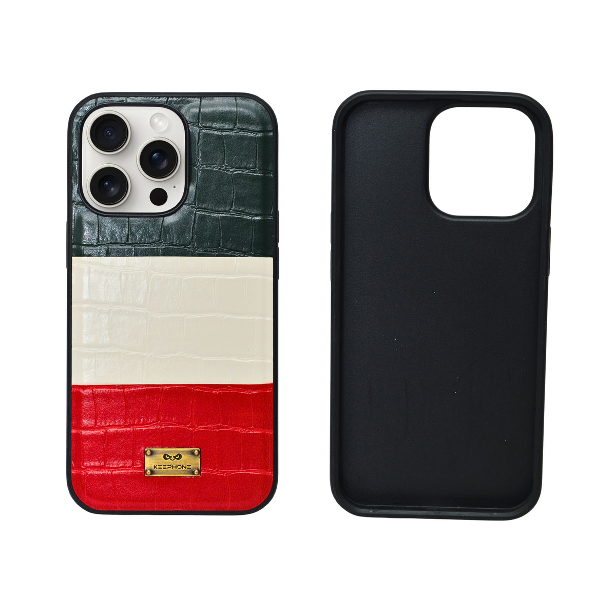 Crocodile Texture Leather Phone Case for iPhone 13 Pro