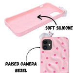 3D Cartoon Character with Polka Dots Soft Phone Case for iPhone 11