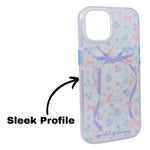 Garden of Dreams Floral Bow MagSafe Compatible Phone Case for iPhone 15