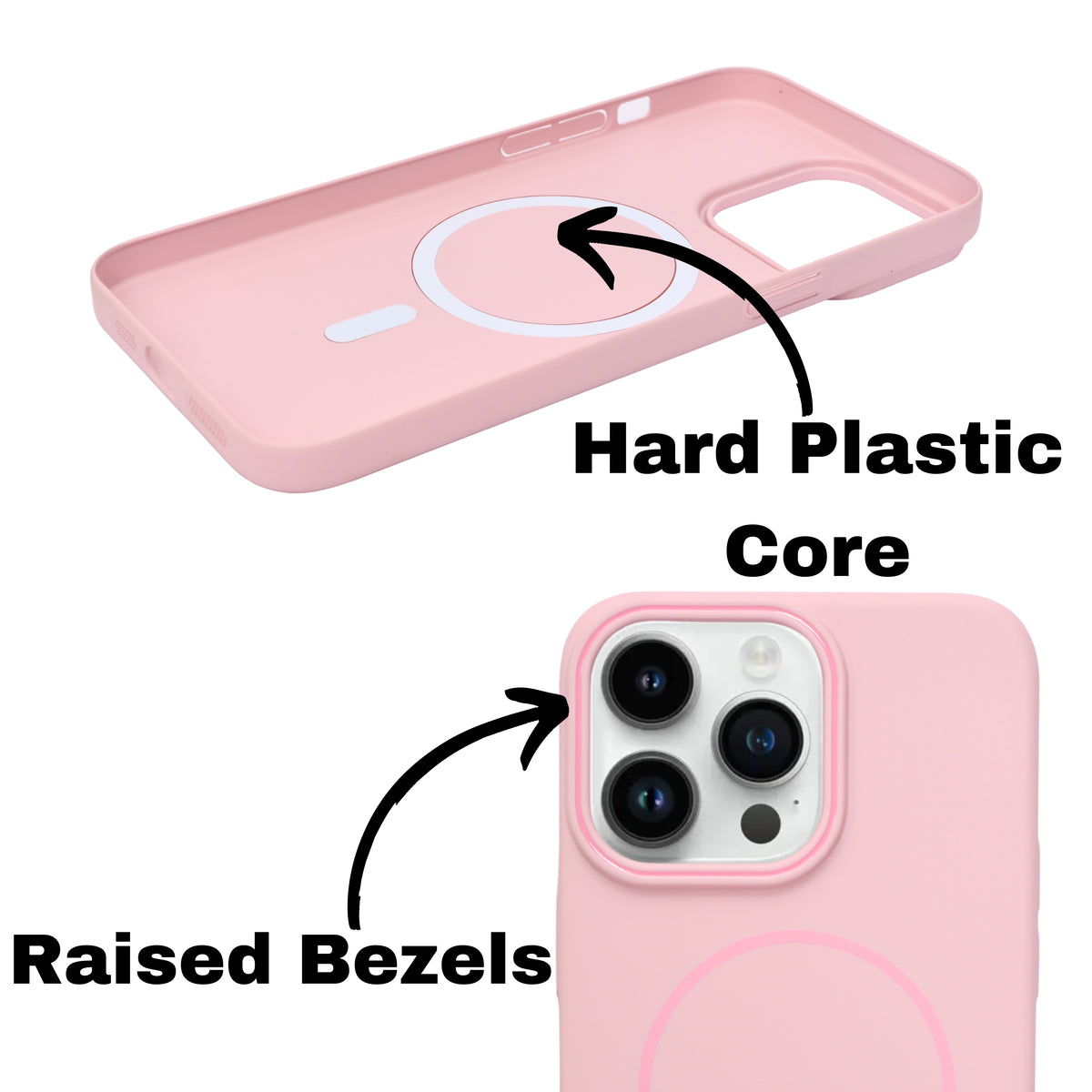 MagSafe Compatible Matte Finish Hard Plastic Phone Case for iPhone 15 Pro Max