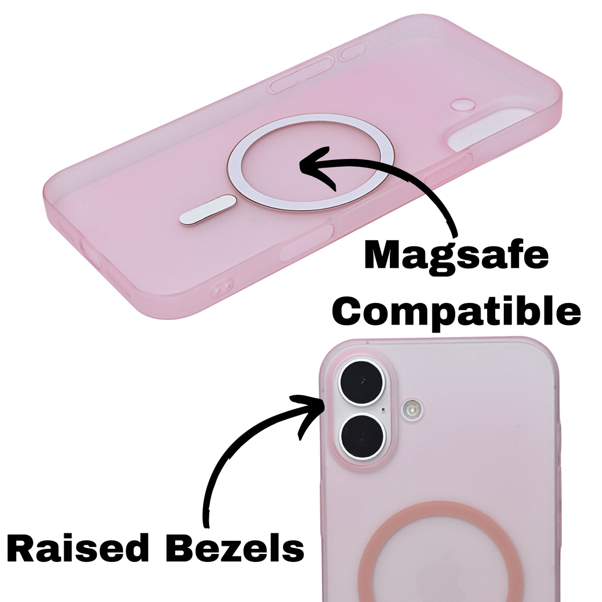 Hard Transparent Tinted Magsafe Compatible Phone Case for iPhone 16 Plus
