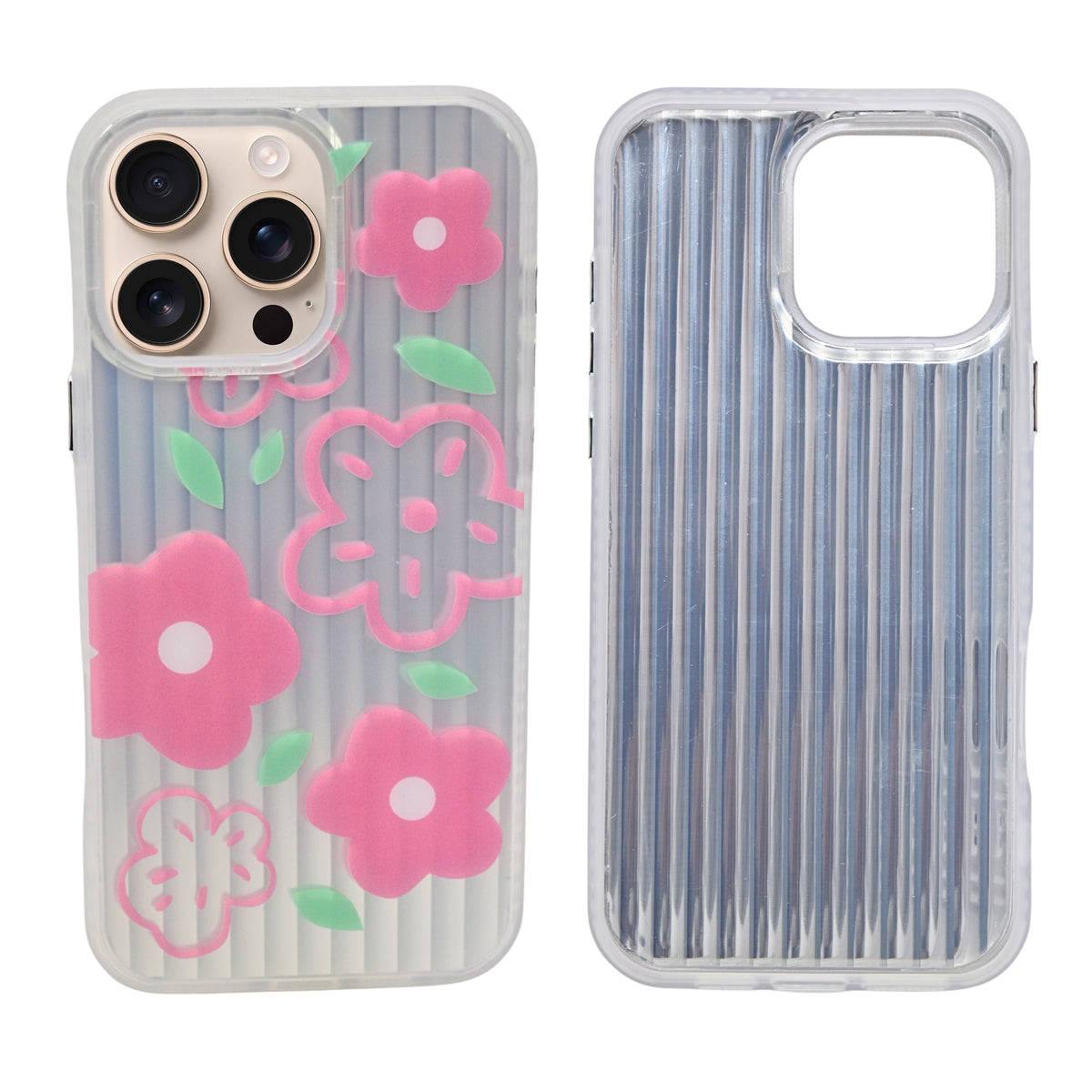 Aesthetic Bow & Floral Phone Case for iPhone 16 Pro