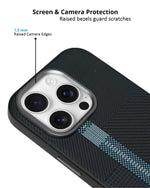 Carbon Fiber Texture Anti-Fall Protective Case for iPhone 16 Pro Max