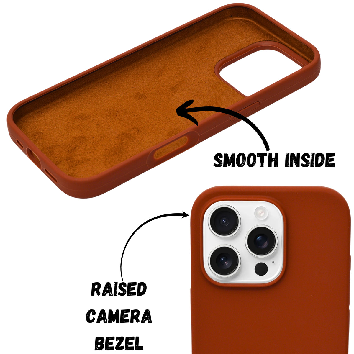 Premium Soft Silicone with Microfiber Lining Phone Case for iPhone 16 Pro