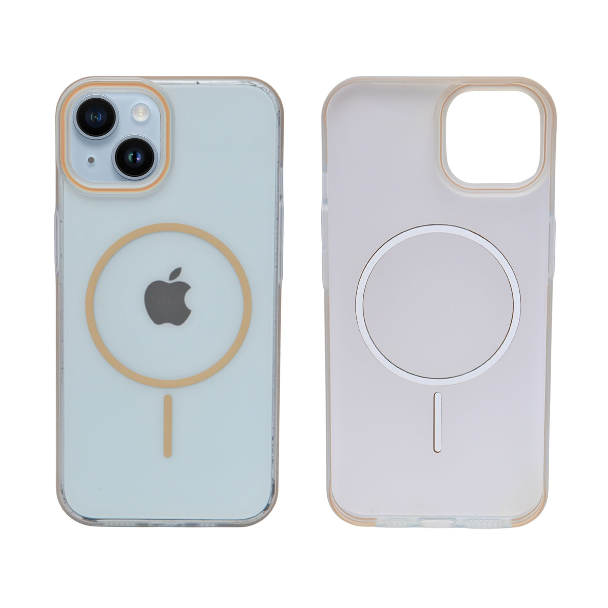 Crystal Clear Shockproof MagSafe Phone Case for iPhone 15