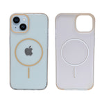 Crystal Clear Shockproof MagSafe Phone Case for iPhone 15