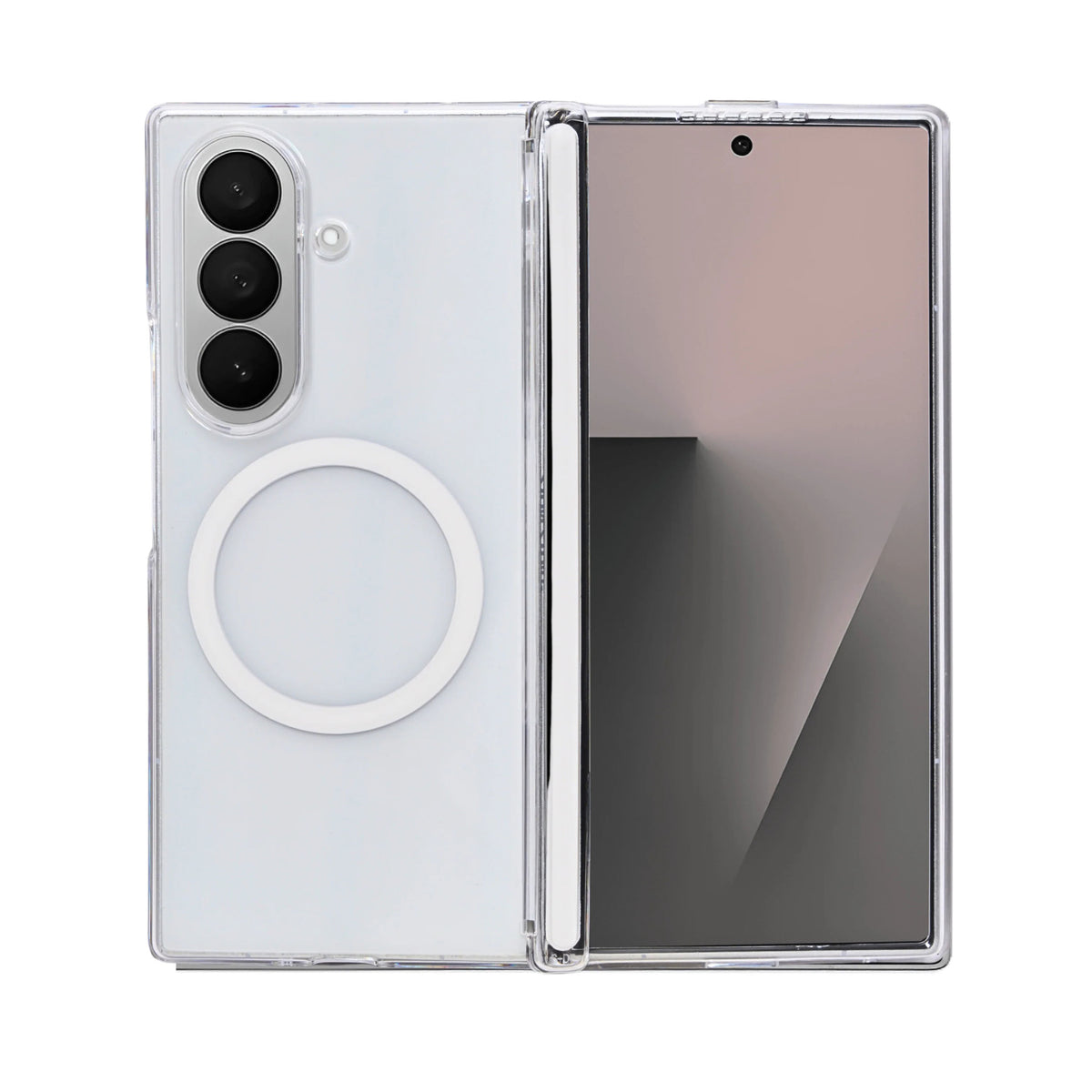 Crystal Clear with MagSafe Compatibility Protective Phone Case for Samsung Galaxy Z Fold 7