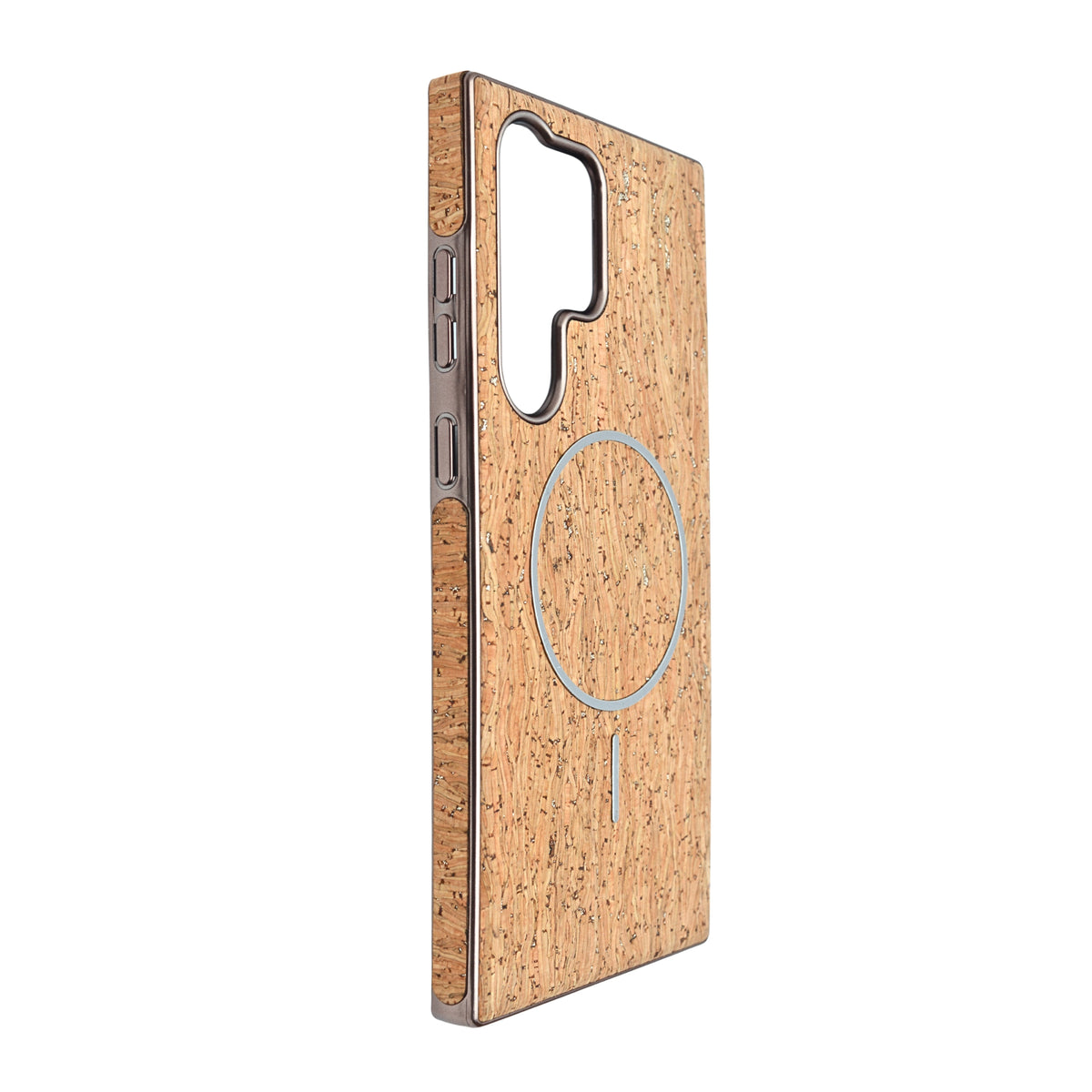 Cork Texture Printed MagSafe Compatible Phone Case for Samsung Galaxy S23 Ultra