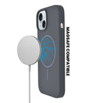 Soft Silicone with MagSafe Ring Phone Case for iPhone 15