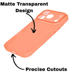 Frosted Matte Finish Slim Translucent Phone Case for iPhone 17 Pro