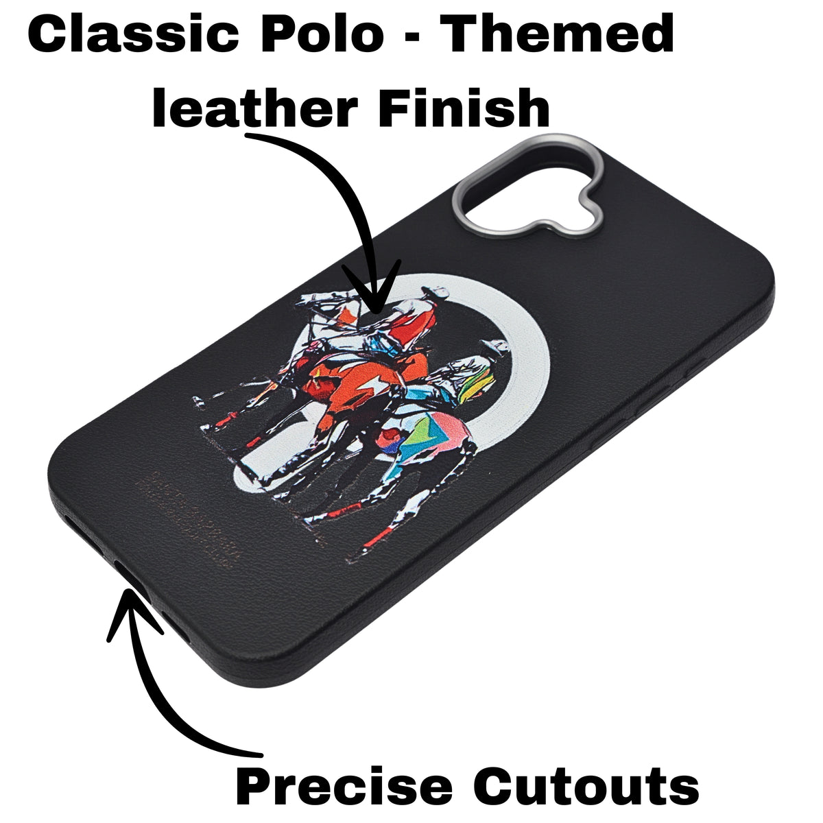 Santa Barbara Polo & Racquet Club Leather Phone Case For iPhone 16 Plus
