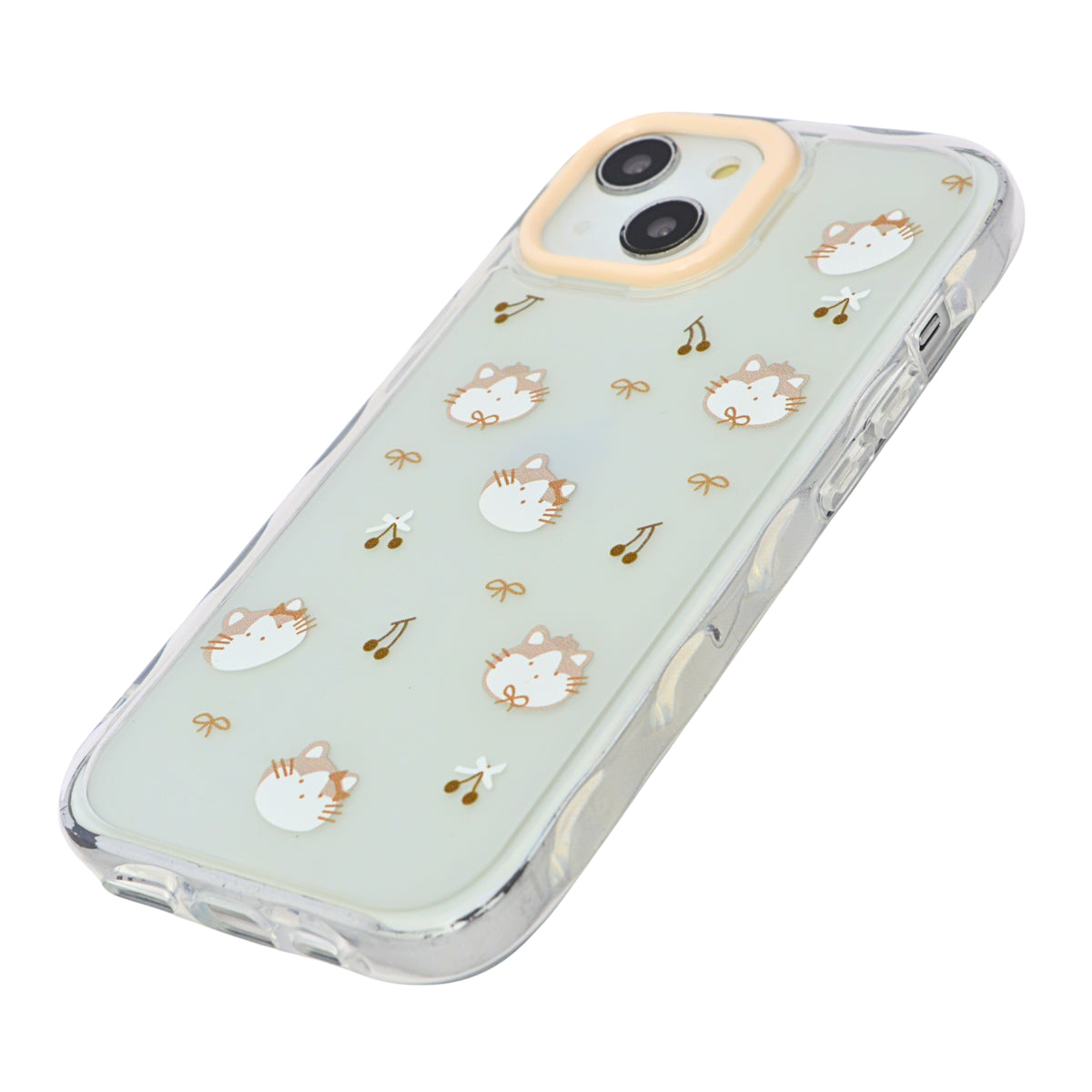 Cute Transparent Wavy Edge Phone Case for iPhone 13/ 14