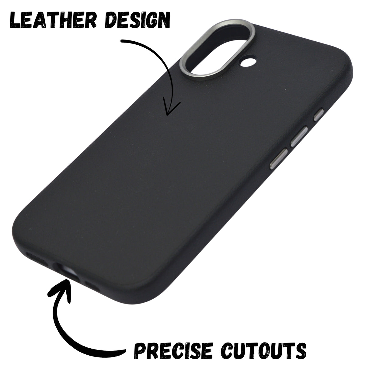 Classic Leather Texture Protective Phone Case For iPhone 16