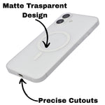 Hard Transparent Tinted Magsafe Compatible Phone Case for iPhone 16 Plus