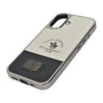 Santa Barbara Polo Club Dual Tone Leather Finish Phone Case for iPhone 17