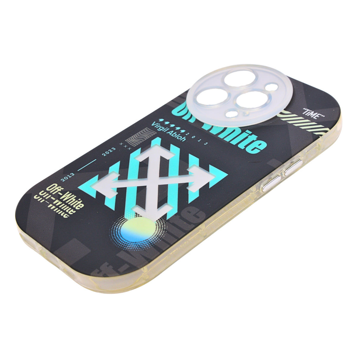 Off-White Inspired Arrows Pattern Phone Case for iPhone 14 Pro