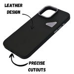 Premium Leather Heat Dissipation Protective Case for iPhone 16 Pro Max