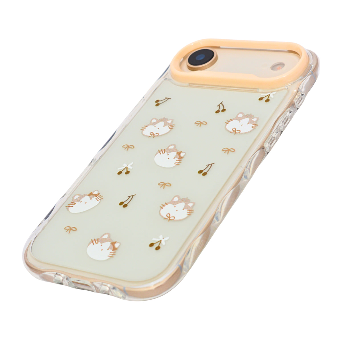 Cute Transparent Wavy Edge Phone Case for iPhone 17 Air