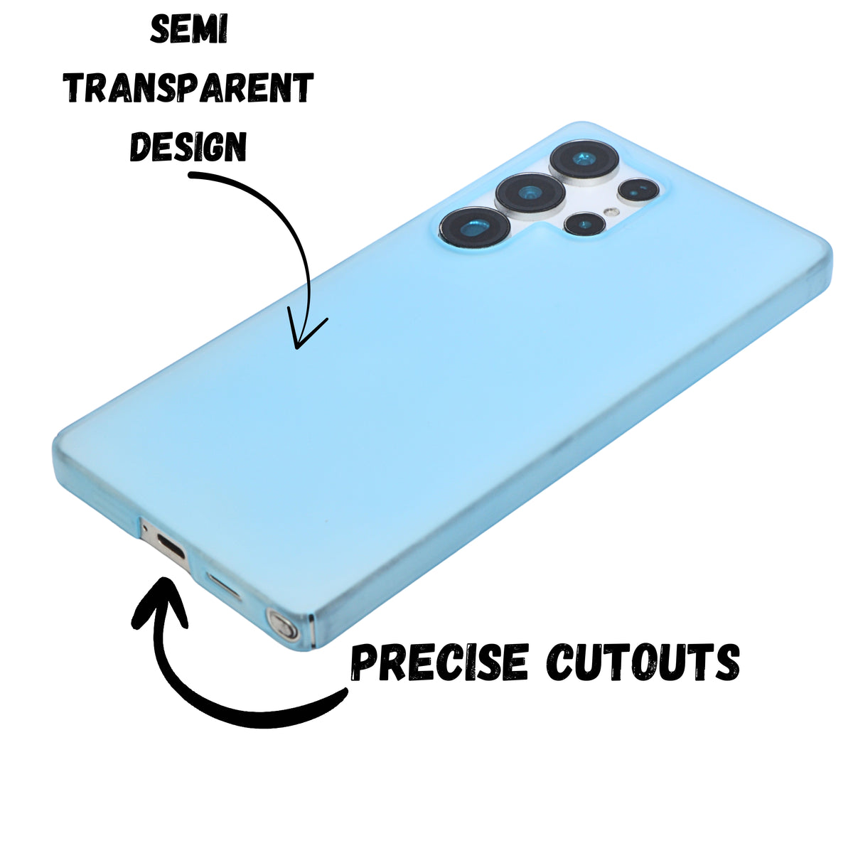 Paper Slim Translucent Matte Phone Case for Samsung S25 Ultra