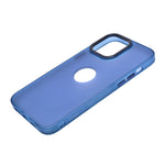 Minimalist Frosted Phone Case with Logo Cutout for iPhone 14 Pro Max