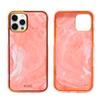 Elegant Glossy Marble Finish Phone Case for iPhone 12 / 12 Pro