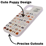 Dog Family Puppy Phone Case for iPhone 15