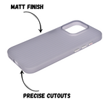 Hard Protective Striped Matte Finish Case for iPhone 16 Pro Max