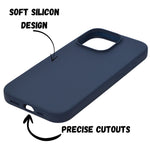 Premium Soft Silicone with Microfiber Lining Phone Case for iPhone 16 Pro