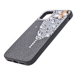 Luxury Glitter Finish with 3D Pearl Flower Design Phone Case for iPhone 11